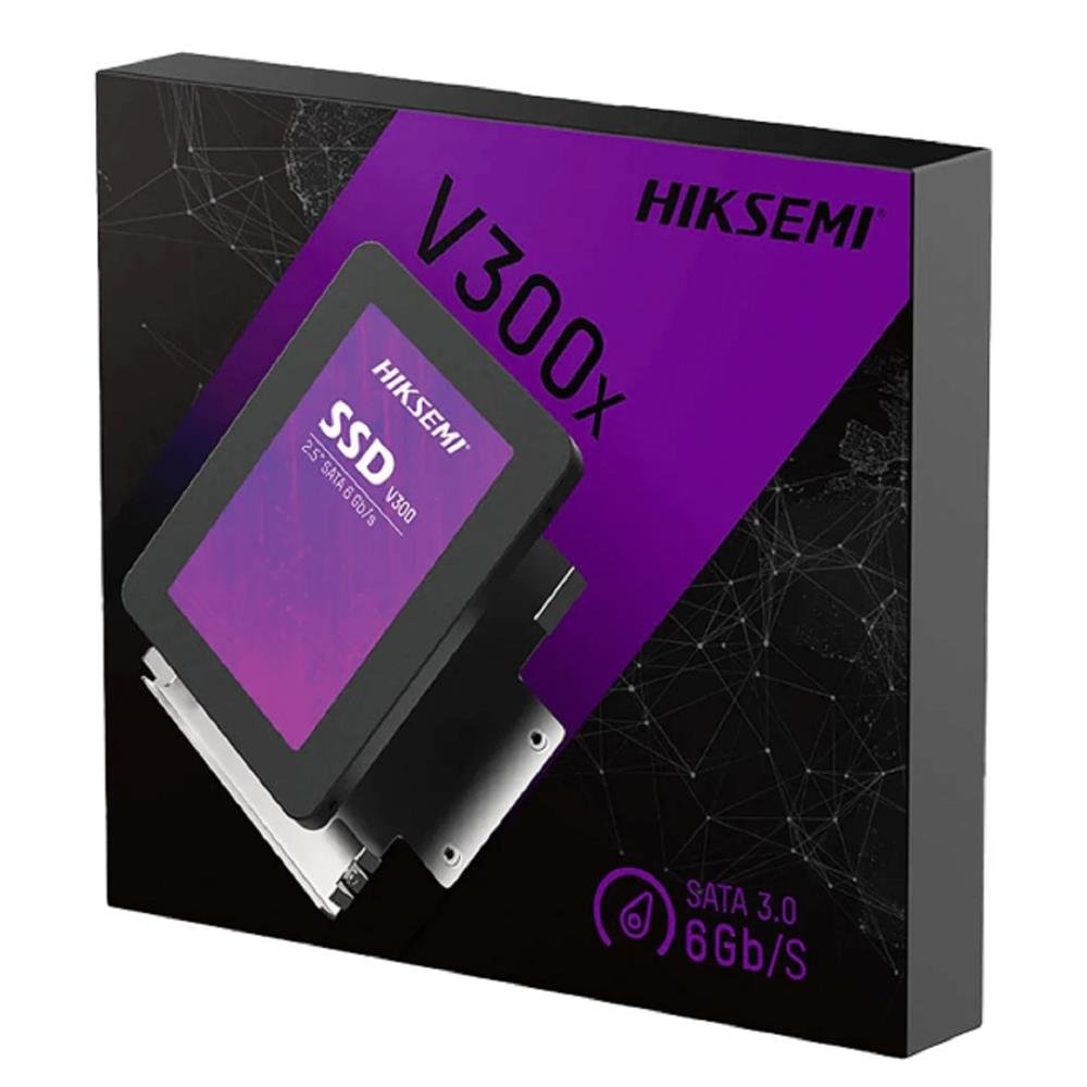 SSD Interno, 1TB, 2,5, SATA III, Leitura 560MB/s e Gravação 520MB/s, V300X, Hikvision