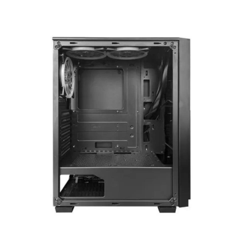 Gabinete Gamer Brx Black Neon, RGB, Mid-Tower, Vidro Temperado, Com 3 Fans, Preto, CA-032BK