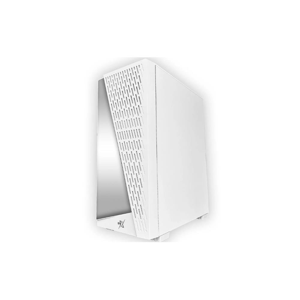 Gabinete Gamer BRX White Neon, ATX, Lateral em Vidro Temperado, LED RGB, 3 Fans, Branco - CA-032WH