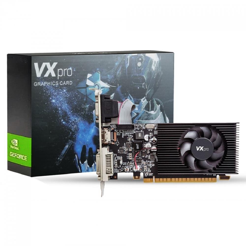 Placa De Vídeo Duex Vxpro Nvidia Geforce G210lp, 1Gb, Ddr3, 64Bit, G210lp-1Gd3