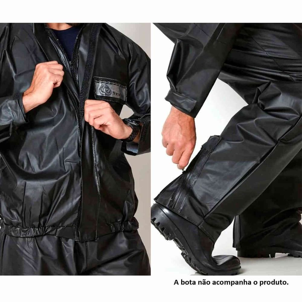 Conjunto Motoqueiro Tam G Moto Race Preto Brascamp