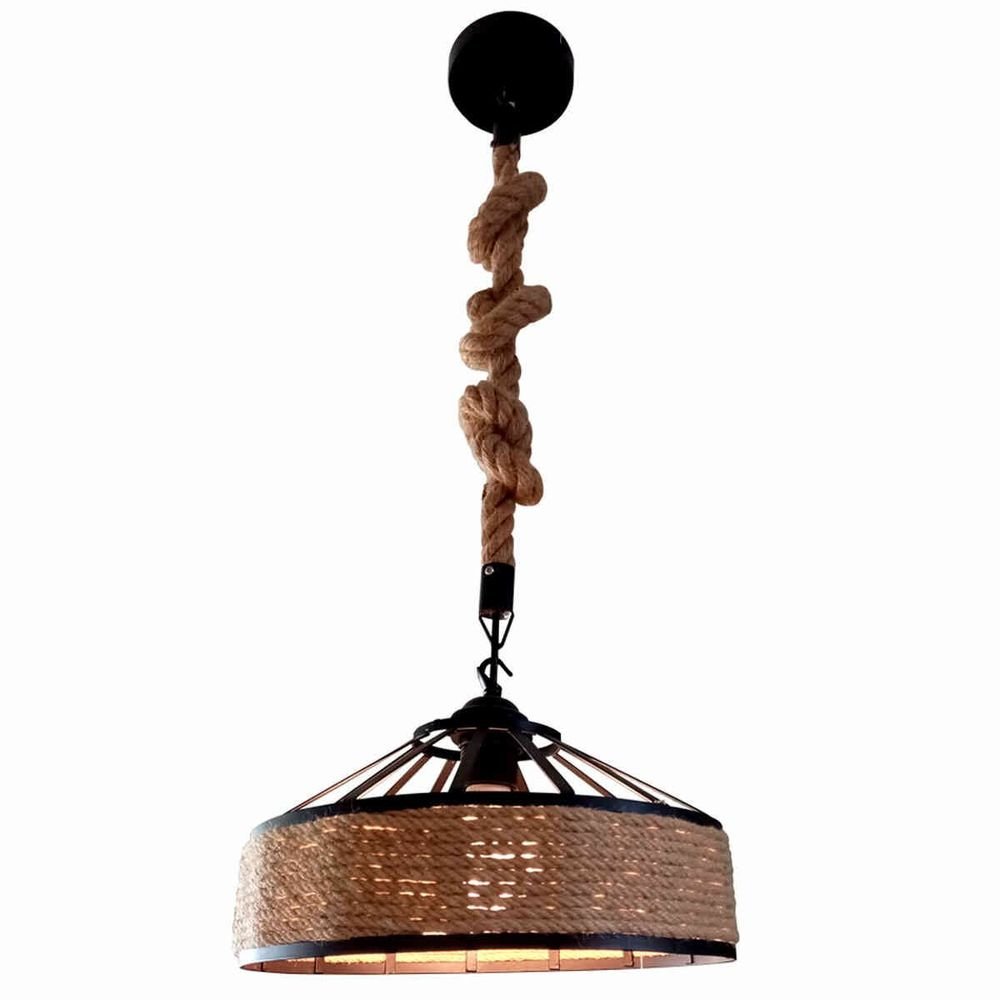 Pendente Corda E27 Máx 40w Bivolt Pc-01 Preto Nitrolux