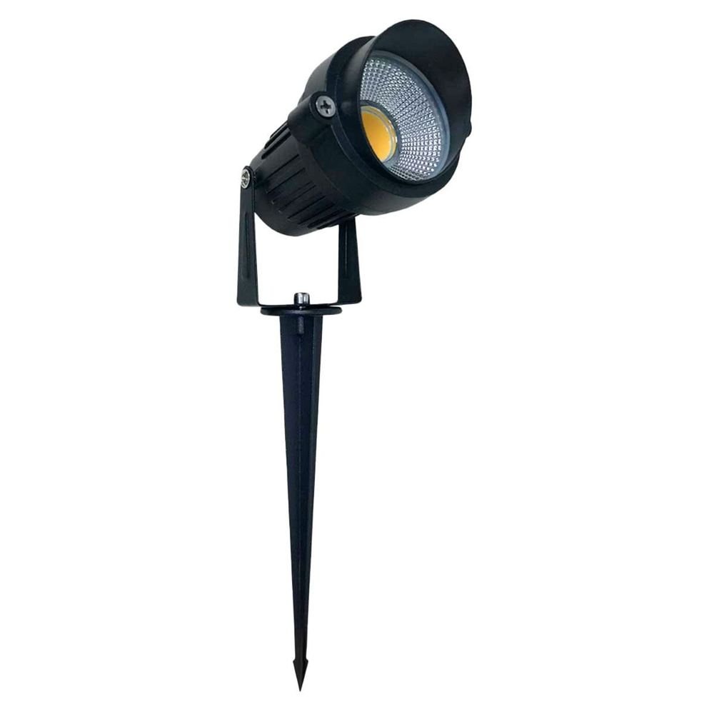 Espeto Led Jardim Bivolt 5w 3000k Luz Branca Quente Ip65 Preto Bronzearte