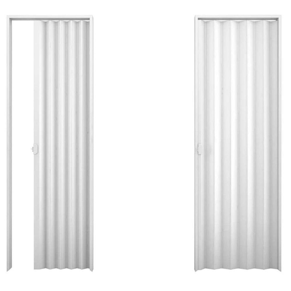 Porta Sanfonada Pvc 60cm X 2100cm Branca Plasbil