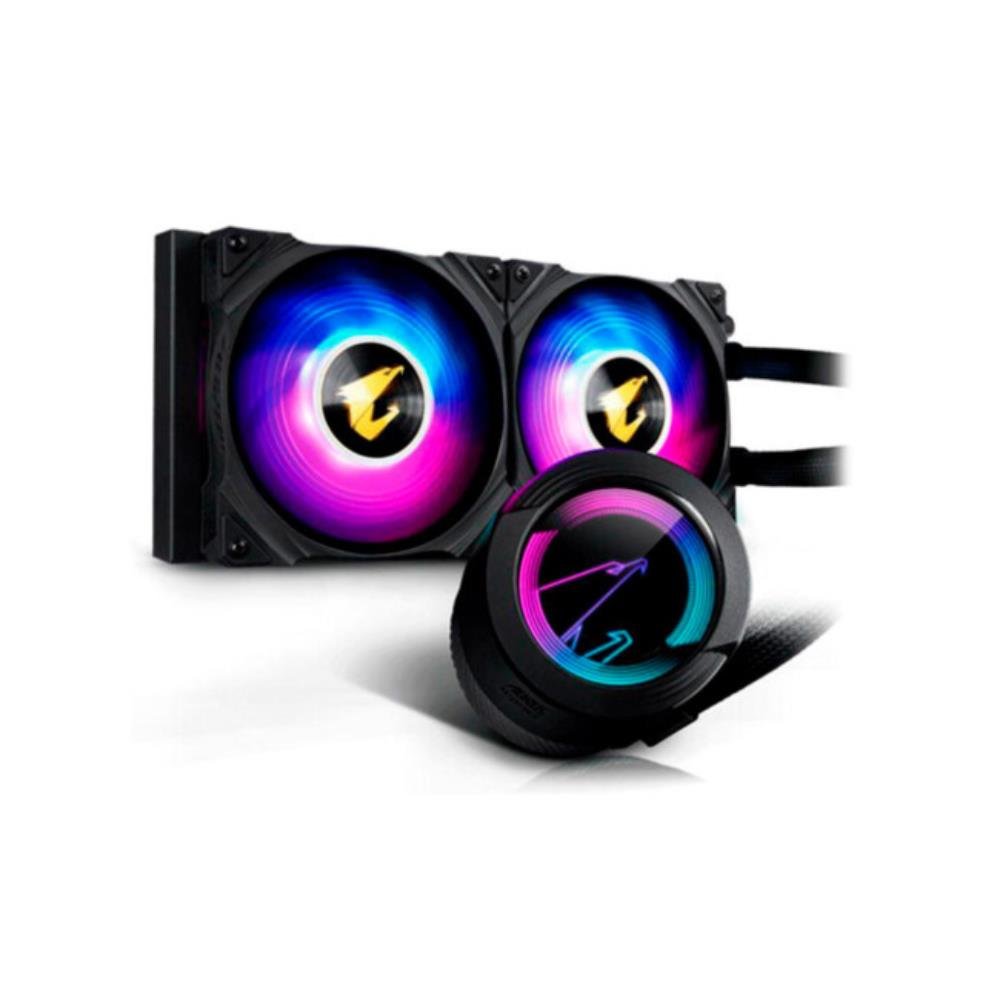 Water Cooler Gigabyte Aorus 240, RGB, 240mm, AMD/Intel, Preto - GP-AORUS WATERFORCE 240