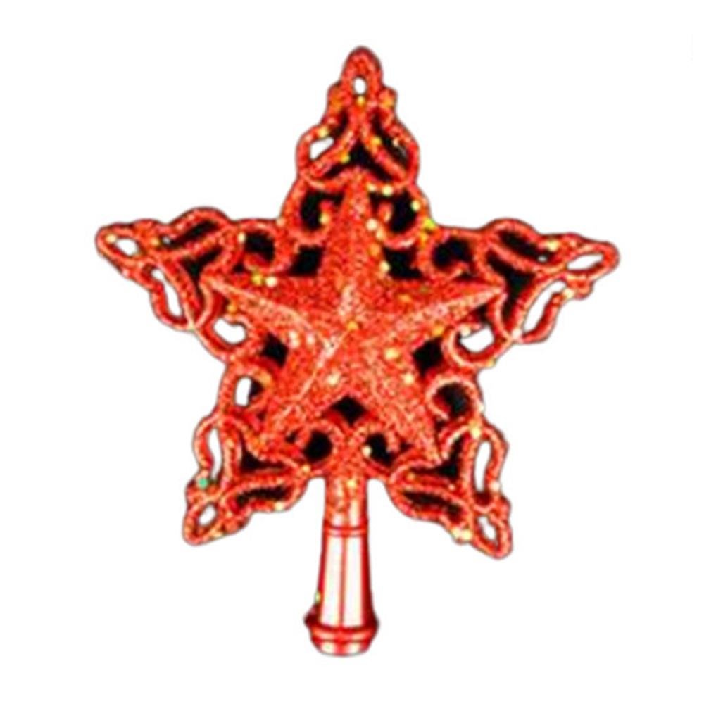 Enfeite De Natal Estrela Vermelho Plastico 5343 Elite