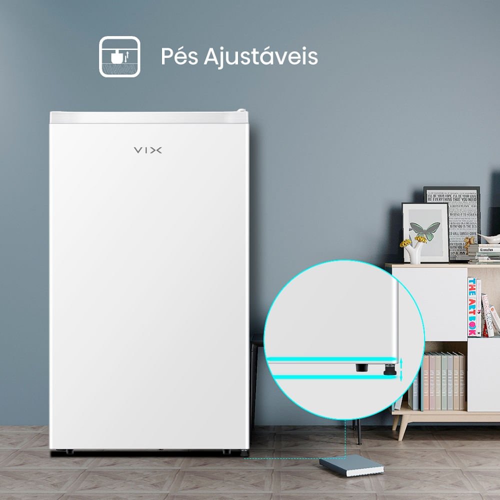 Frigobar VIX 115 Litros Porta Reversível Branco 1 Porta RR157VX3A ¿ 127 Volts