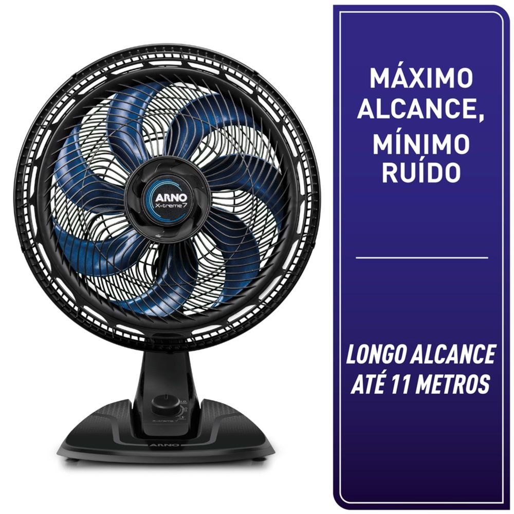 Ventilador de Coluna Arno 40cm X-Treme 7 Preto VE7C ¿ 220 Volts