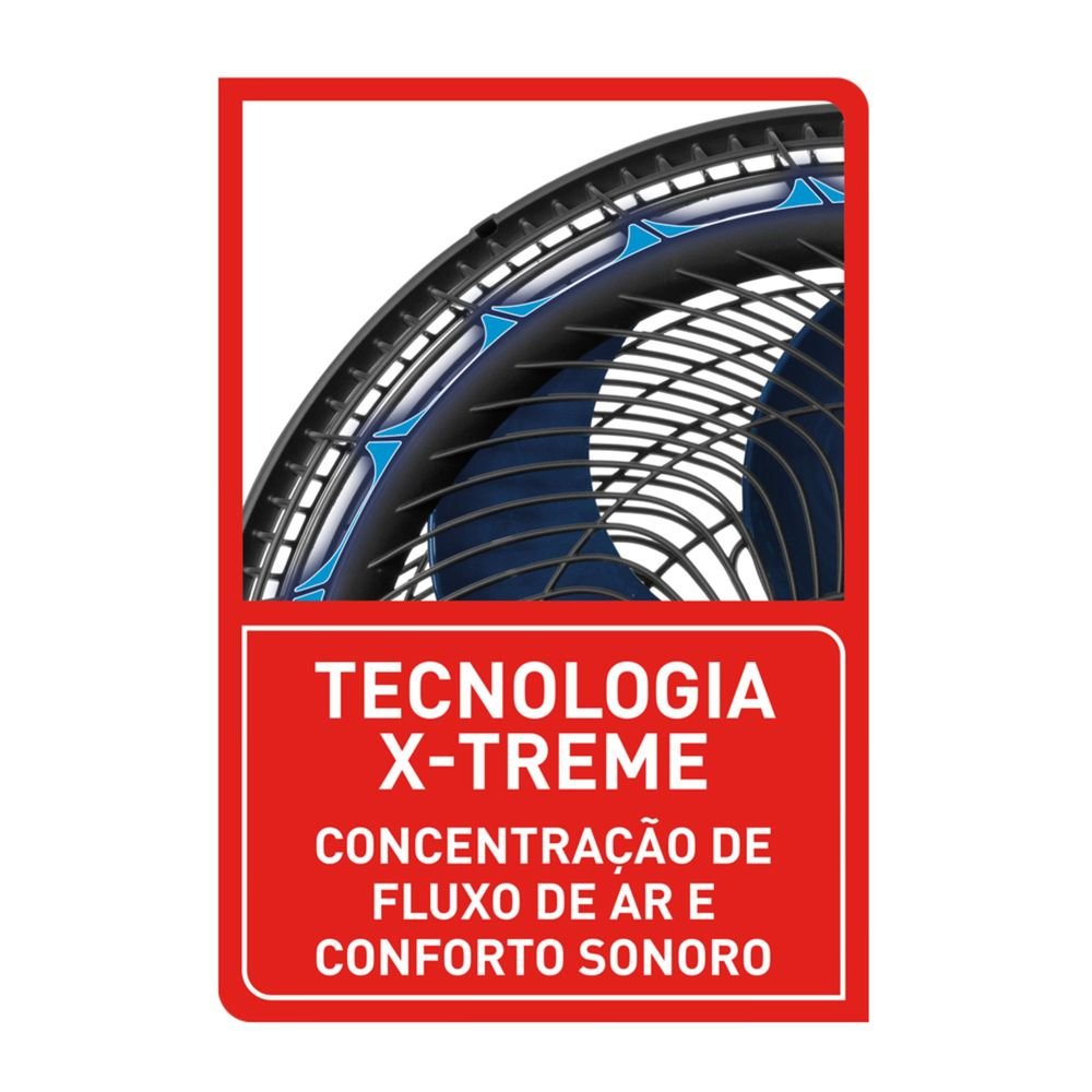 Ventilador de Coluna Arno 40cm X-Treme 7 Preto VE7C ¿ 220 Volts