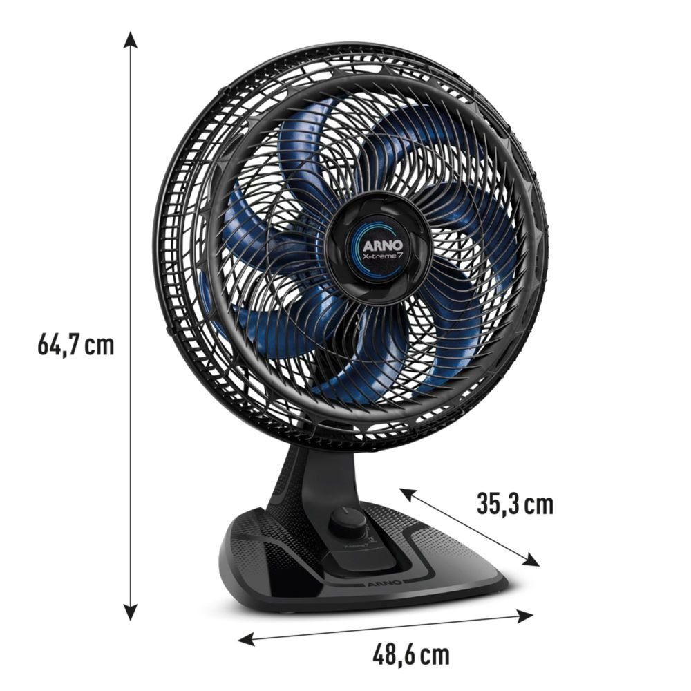 Ventilador de Coluna Arno 40cm X-Treme 7 Preto VE7C ¿ 220 Volts