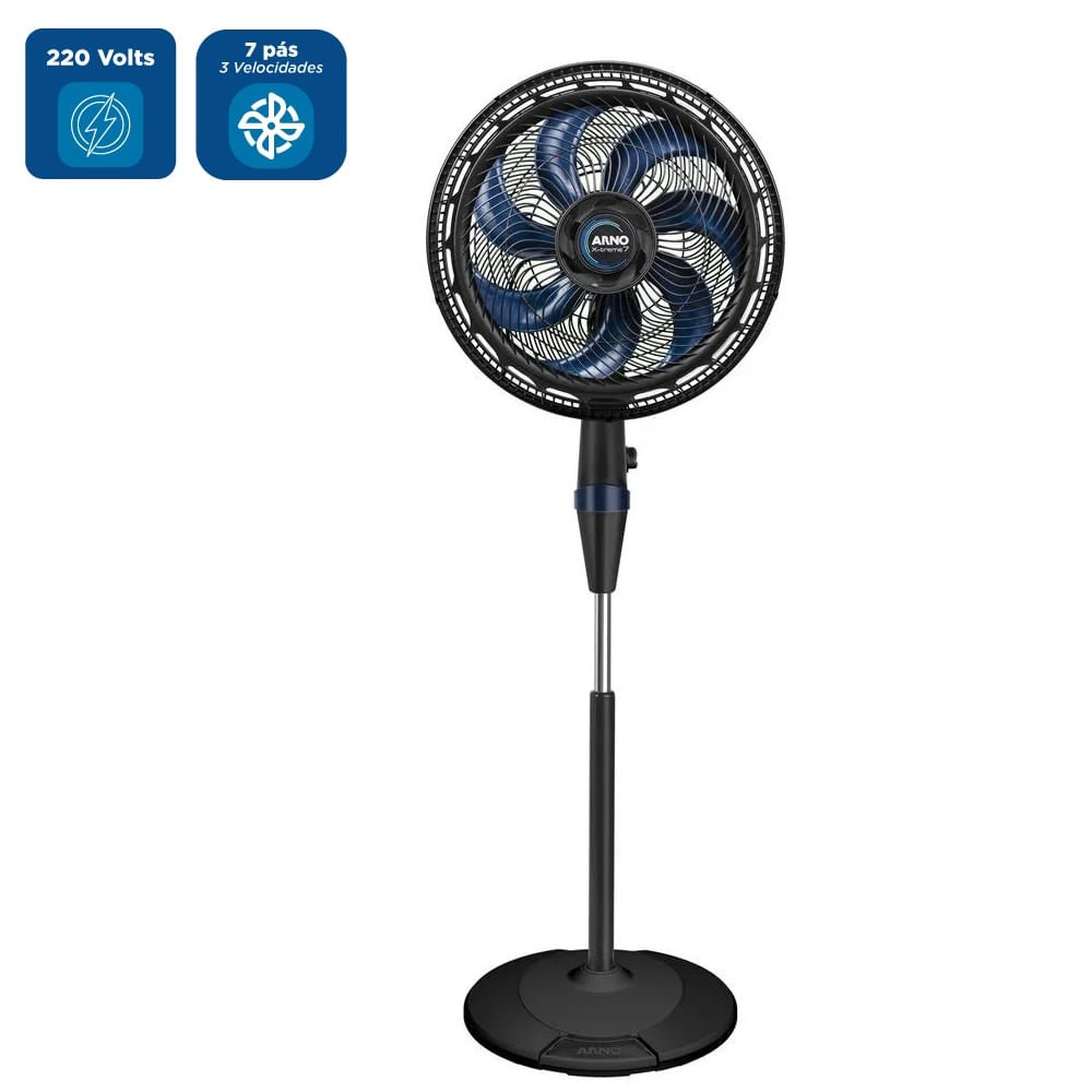 Ventilador de Coluna Arno 40cm X-Treme 7 Preto VE7C ¿ 220 Volts