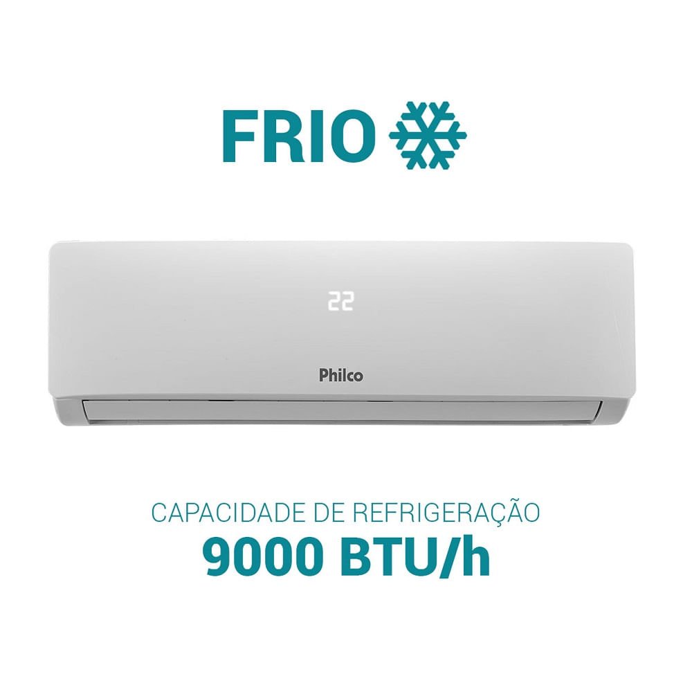 Ar Condicionado Split Hi Wall Philco 9000 BTU/h Frio PAC9FI ¿ 220 Volts