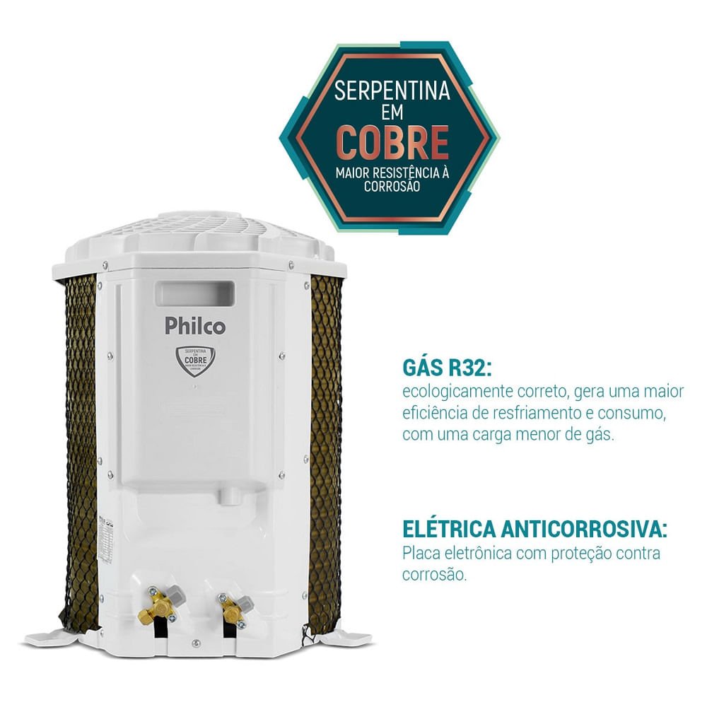 Ar Condicionado Split Hi Wall Philco 9000 BTU/h Frio PAC9FI ¿ 220 Volts