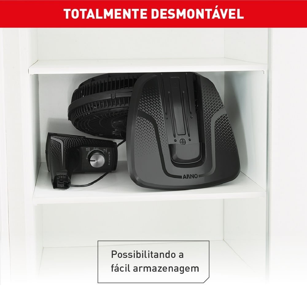 Ventilador de Mesa Arno 40cm X-Treme 9 Preto VE90 ¿ 127 Volts