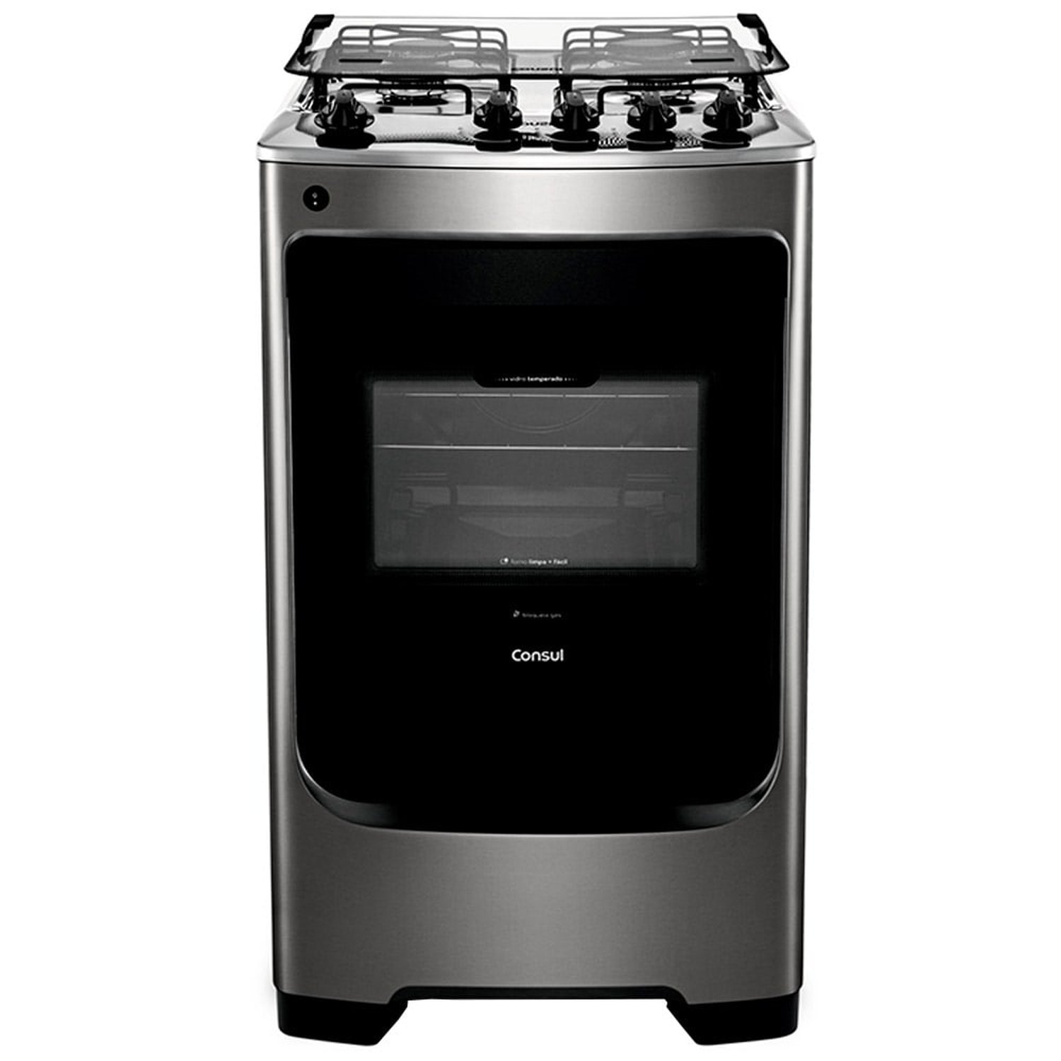 Fogão de Piso Consul 4 Bocas CFO4NARUNA, Inox, Bivolt