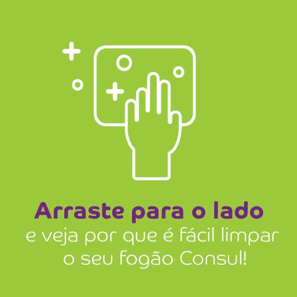 Fogão de Piso Consul 4 Bocas CFO4NARUNA, Inox, Bivolt