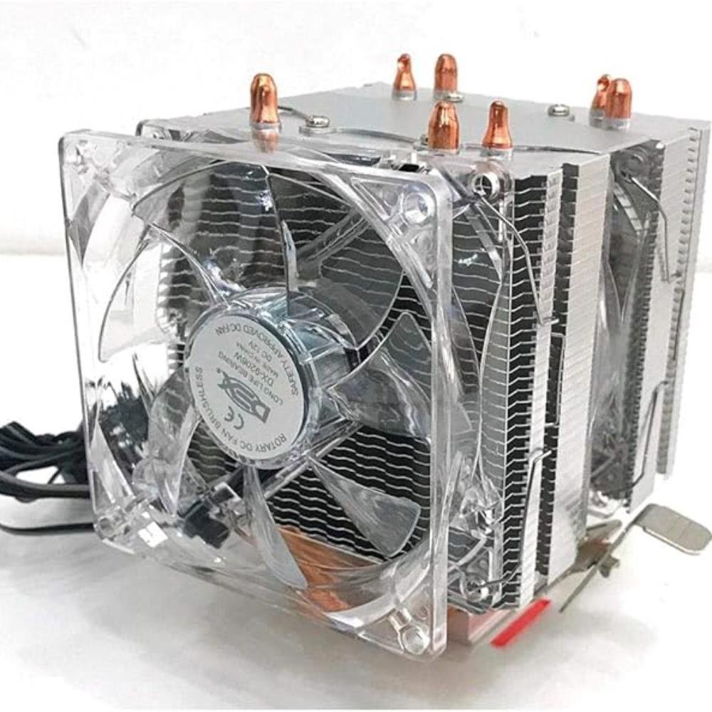 Cooler Para Processador DEX Gamer Duplo FAN, Intel e AMD, ARGB, 6 LEDs, Pata, Universal - DX-9206W
