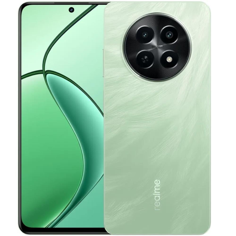 Smartphone Realme 12x 5G 256GB 8GB RAM Câmera de 50MP Tela de 120Hz Dual Sim Verde