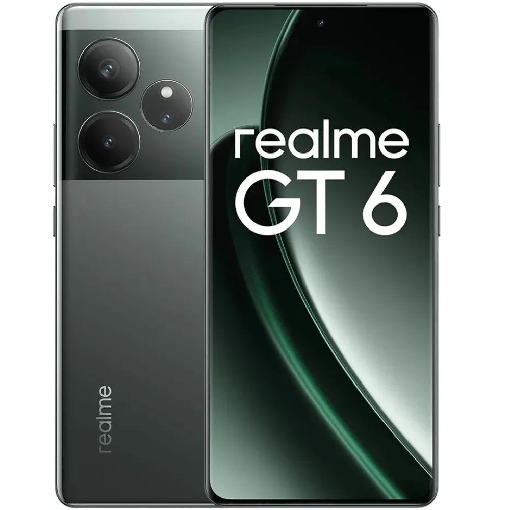 Realme GT6 5G 512gb 16gb Ram Tela 6.78 50MP Verde Selo Anatel Brasil