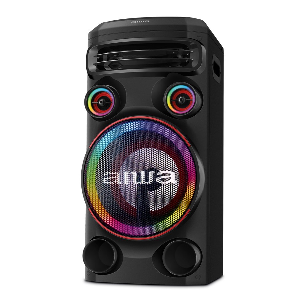 Caixa de Som Amplificada Aiwa Torre Som AWS-T1W-02 - Bluetooth, 1600W, Preto