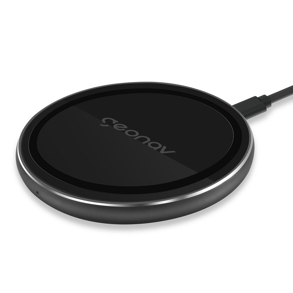 Carregador Por Indução Qi10wg0, Preto, Compativel Com Padrão Qi, Geonav