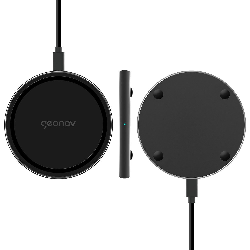 Carregador Por Indução Qi10wg0, Preto, Compativel Com Padrão Qi, Geonav