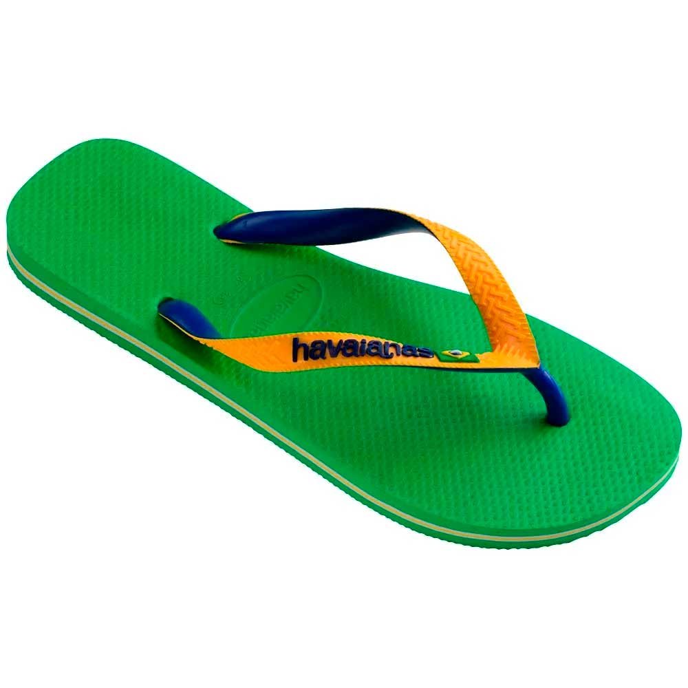Havaianas Brasil Mix 1985 Verde Folha Azul Naval 41/42 Com 12 Pares