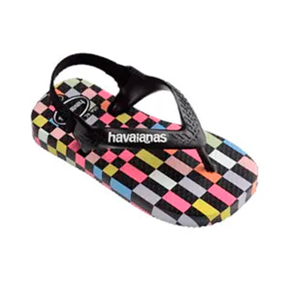 Havaianas Baby Check 0128 Branco Preto 20 Com 12 Pares