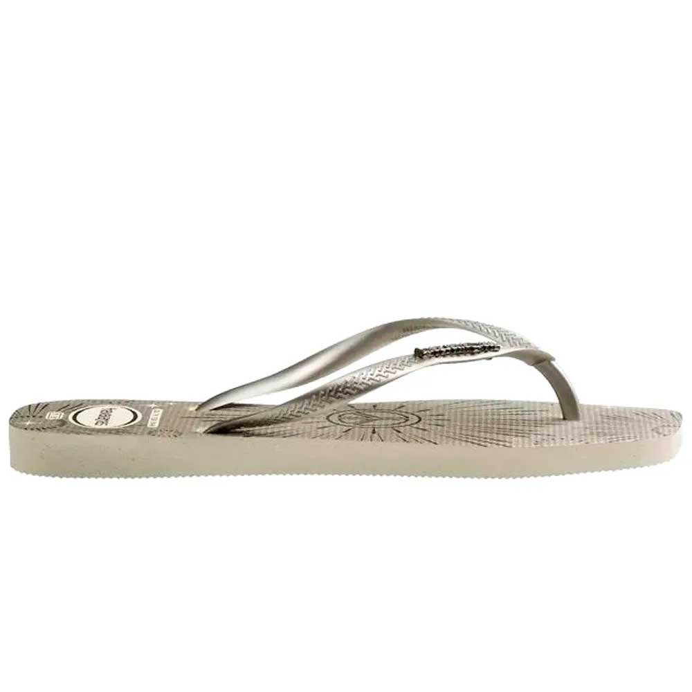 Havaianas Slim Square Metallic Party 0001 Branco 33/34 Com 12 Pares