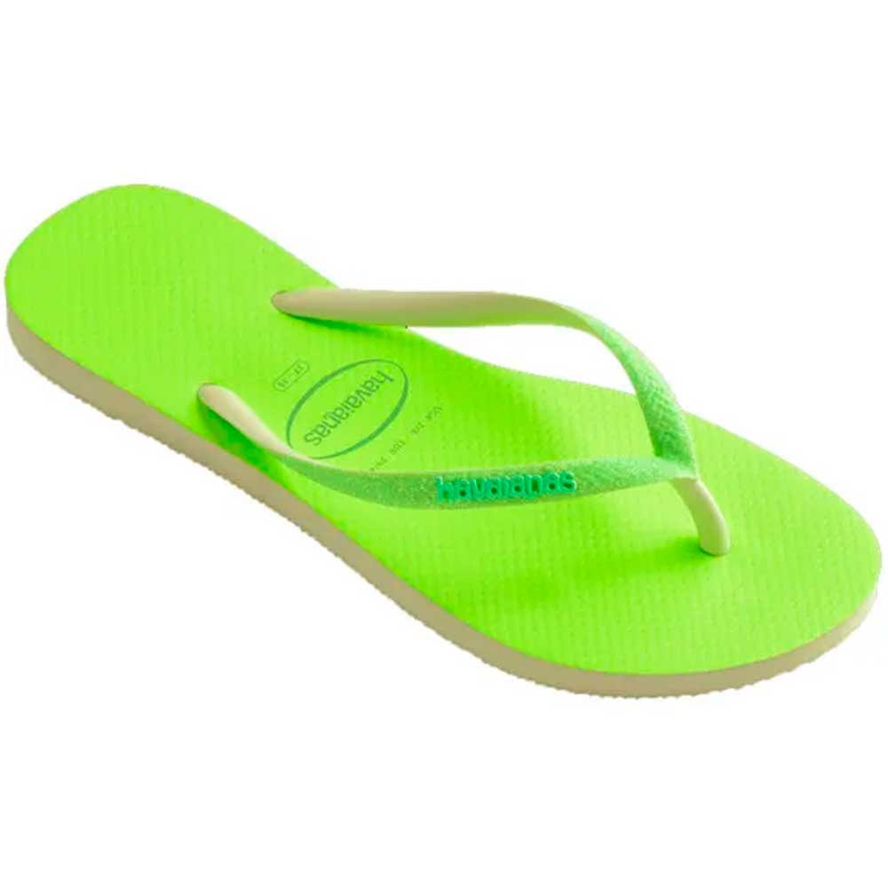 Havaianas Slim Glitter Neon 0904 Lima 35/36 Com 12 Pares