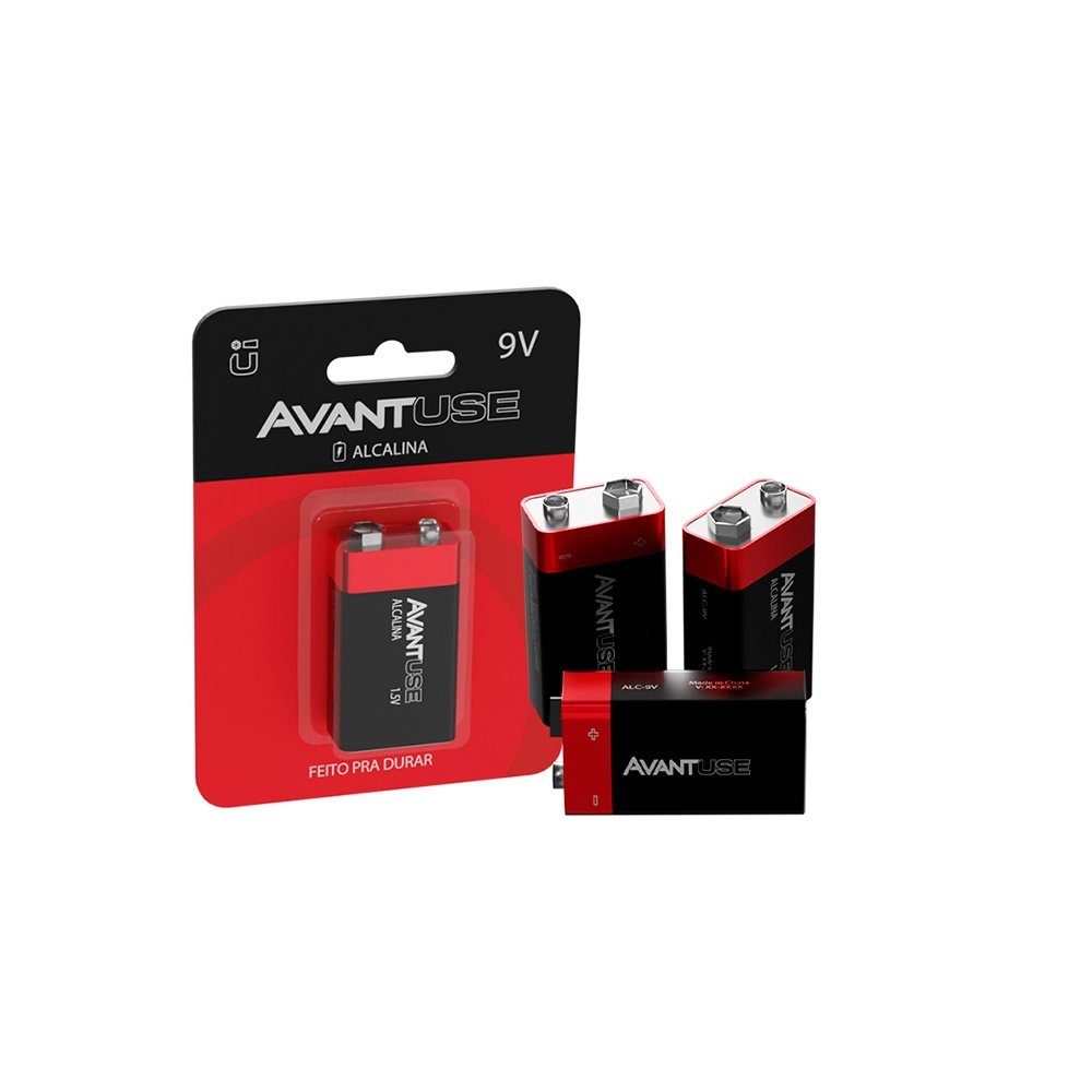 Bateria Avant Use Alcalina 9 Volts