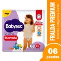 Fralda Descartável Babysec Shortinho Mega Tamanho XXG  - 6 Pacote com 20 Fraldas - Total 120 Tiras
