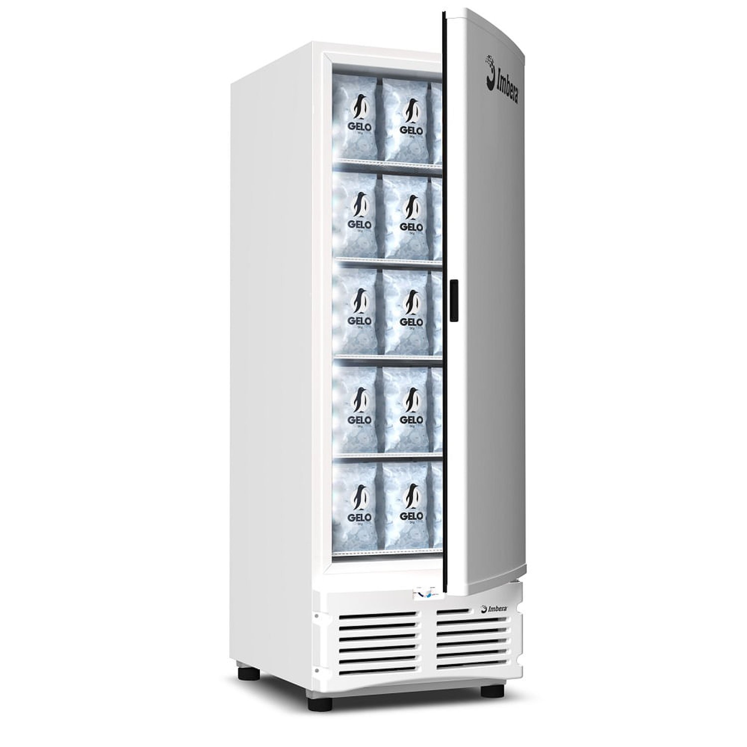 Freezer Vertical Imbera 561 Litros Tripla Ação Porta Cega Branca Evz21 - 220V
