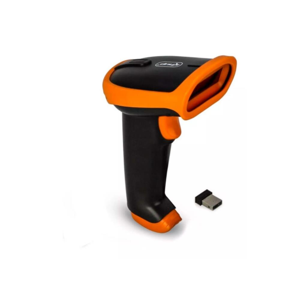 Leitor de Código de Barras Sem Fio Knup, Bateria de 2000mAh, Código 1D, com Conexão USB, KP-1018A