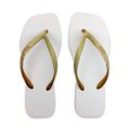 Chinelo Blue Feminino Square Light Night off White 33/4
