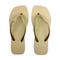 Chinelo Blue Feminino Square Light Night Bege Escuro 33/4