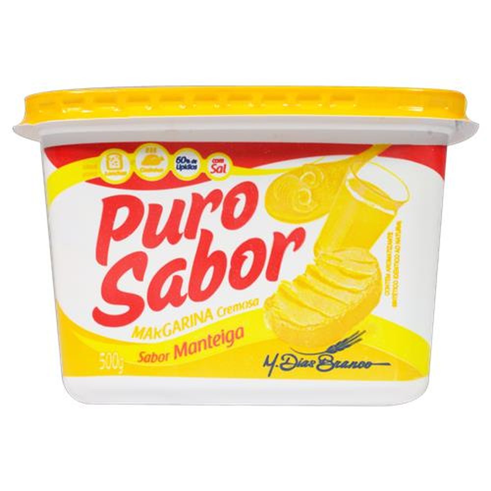 Margarina 60% Lipidios Puro Sabor 500g