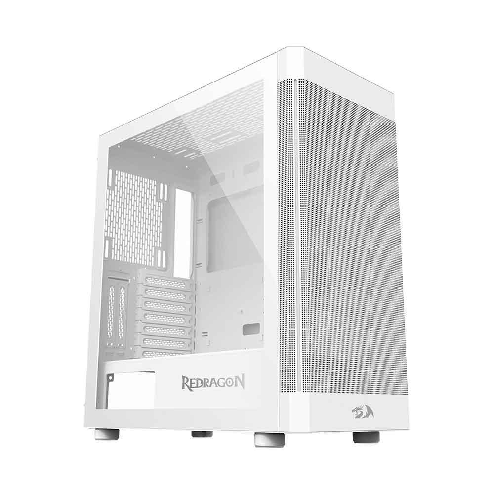 Gabinete Gamer Redragon Aeroglass Branco Ca-602w