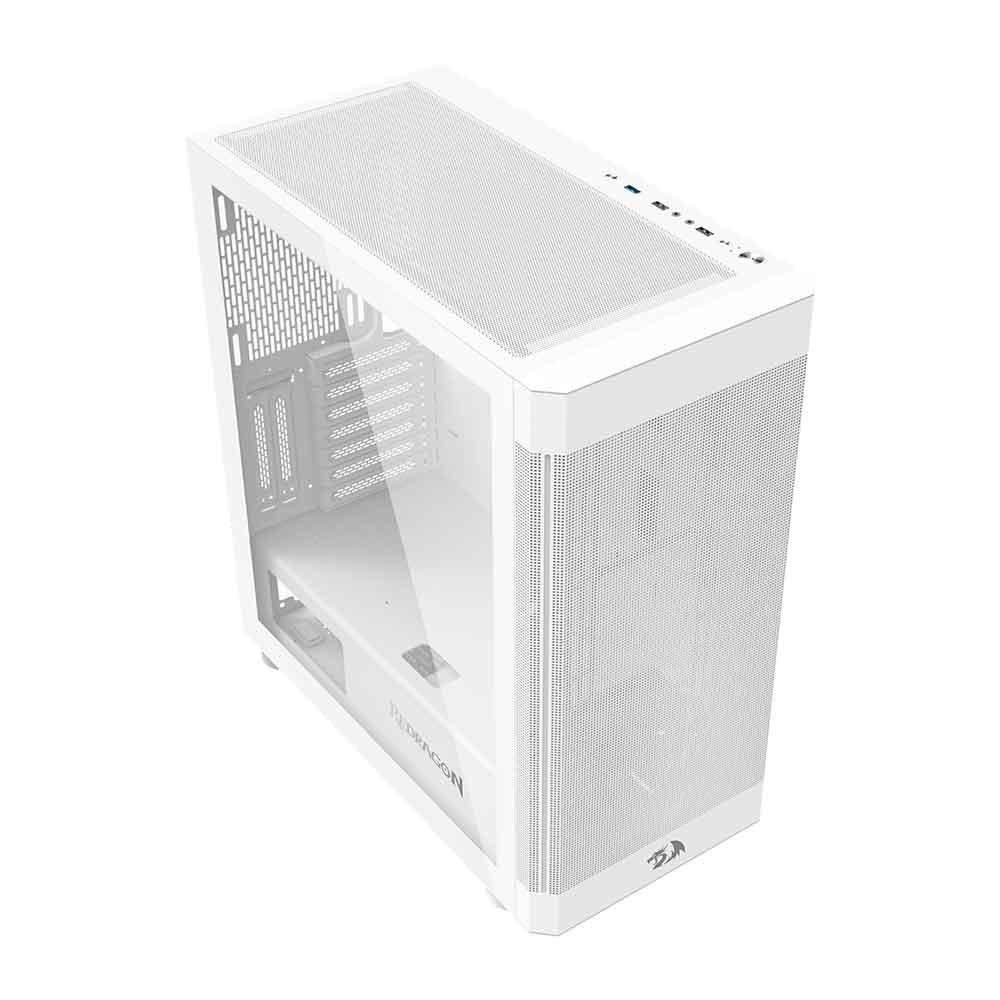 Gabinete Gamer Redragon Aeroglass Branco Ca-602w