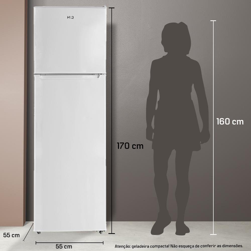 Geladeira Refrigerador HQ Defrost 290 Litros Branco HQ-290RDF 220V