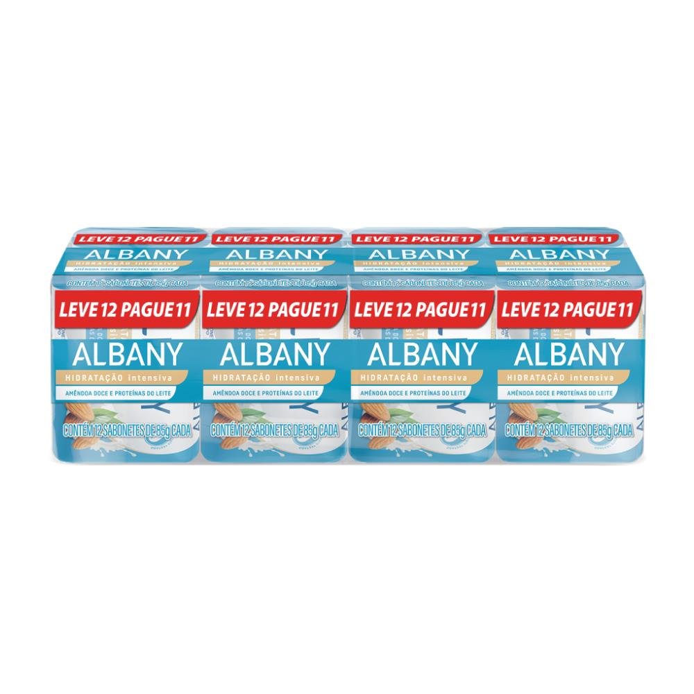Sabonete Albany 85g Feminino Azul Leve 12 Pague 11 - Embalagem c/ 12 unidades