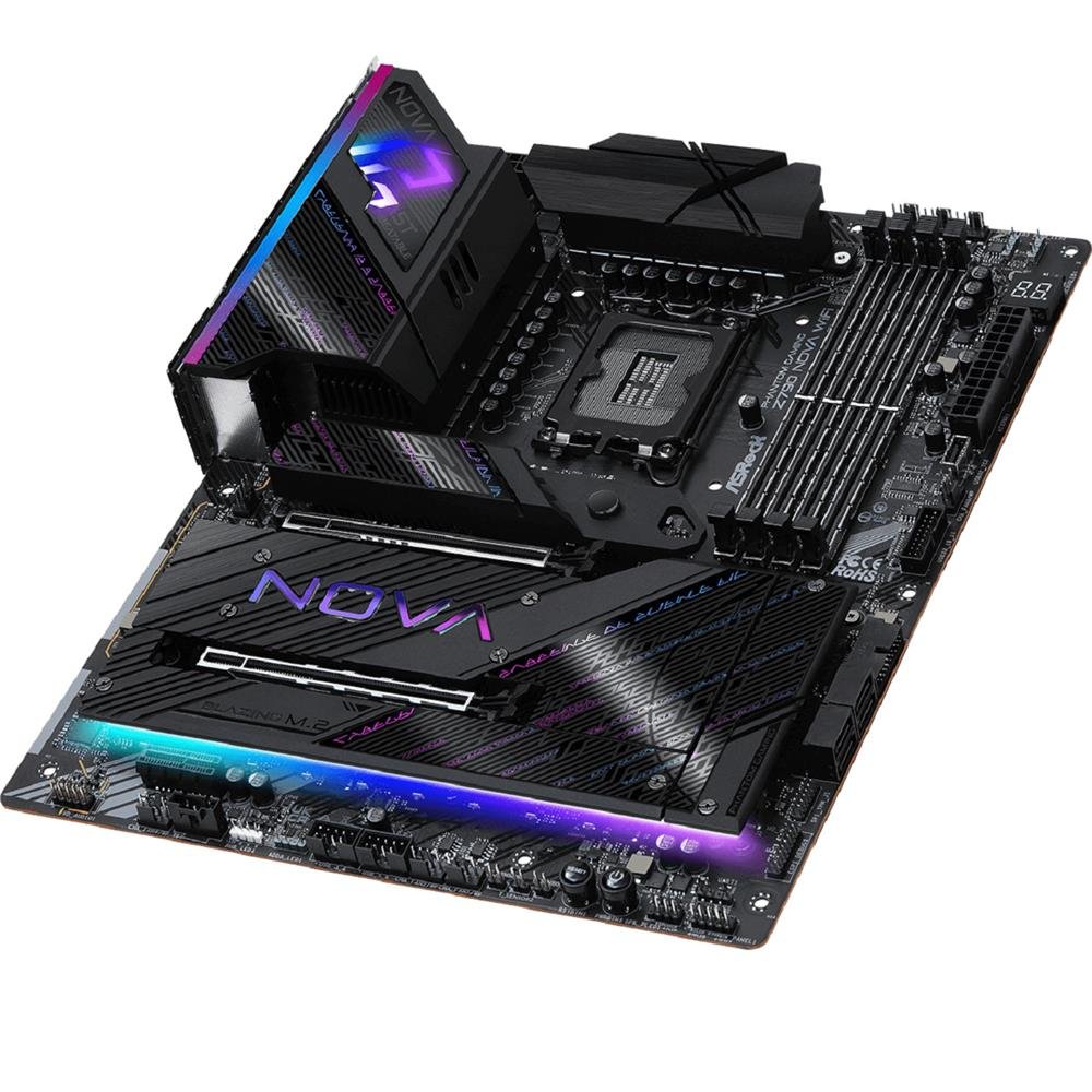 Placa Mãe ASRock Phantom Gaming Z790 Nova WiFi, Chipset Z790, Intel LGA 1700, AXT, DDR5