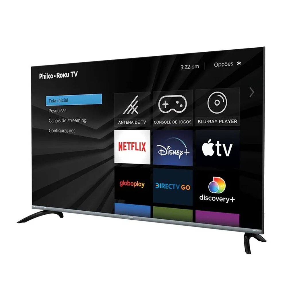 Smart TV LCD LED 50" Philco PTV50VA4REGB - 4K UHD, Com Wi-Fi, Com 4 HDMI, 2 USB