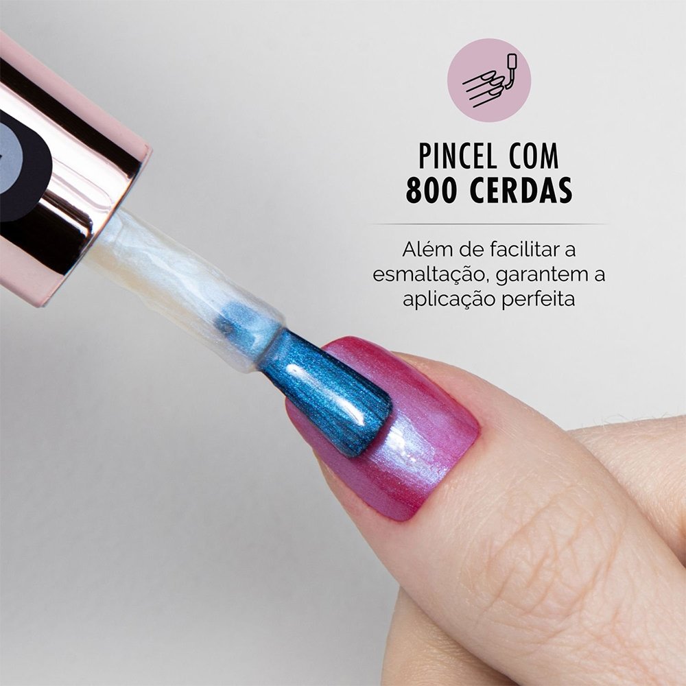 Esmalte Risqué Diamond Gel Top Coat Fixador Efeito Cristal Avulso 9,5ml