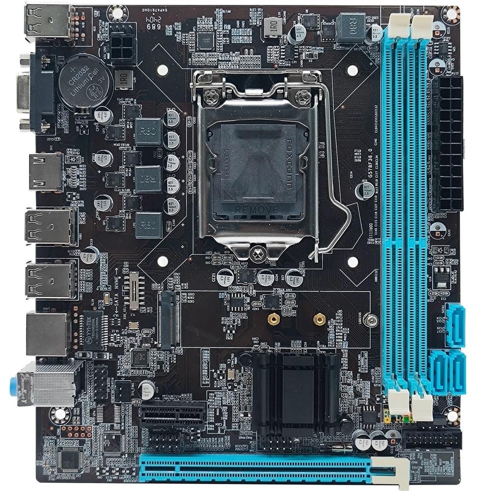 Placa Mãe Para Processadores Intel Yon H61, Lga1155, Ddr3 - H61g578 Gl V2