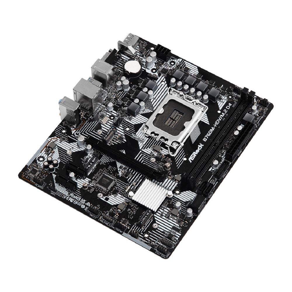 Placa Mãe ASRock B760M-HDV/M.2 D4, Chipset B760, Intel LGA 1700, mATX, DDR4 - B760M-HDV/M.2 D4