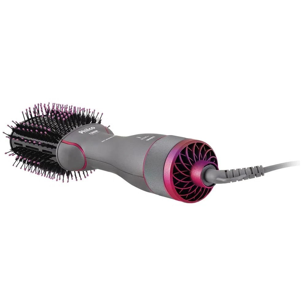 Escova Secadora Philco Soft Advance Cinza e Rosa PES14 ¿ Bivolt