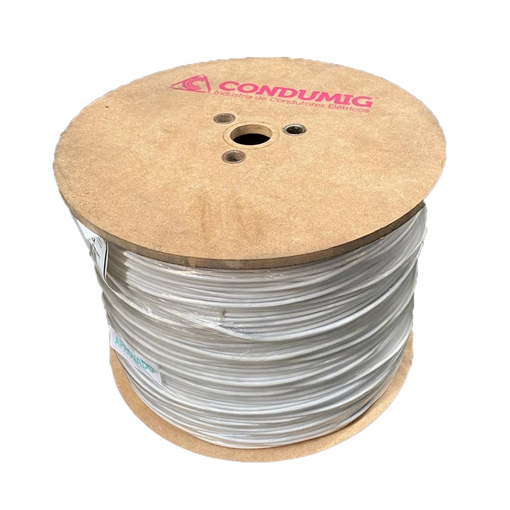 Cabo Flexível Condumig Minasflex 1,5MMx1800M Carretel 750V Branco