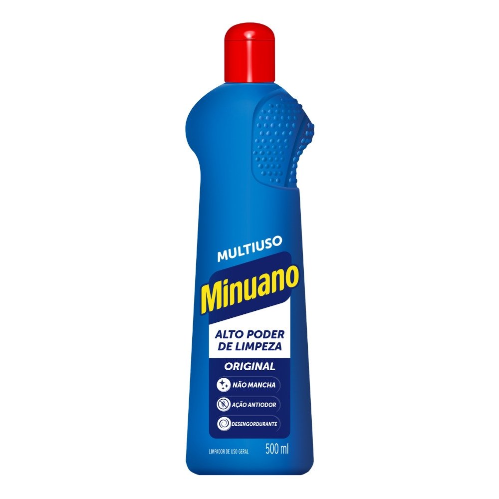 Limpador Minuano Multiuso Original 500ml - Embalagem com 12 Unidades