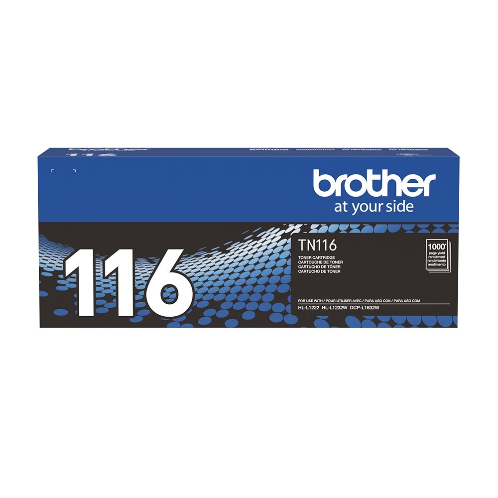 Toner Brother TN116BR - Preto, HLL1222-V/ HLL1232W-V/DCPL163